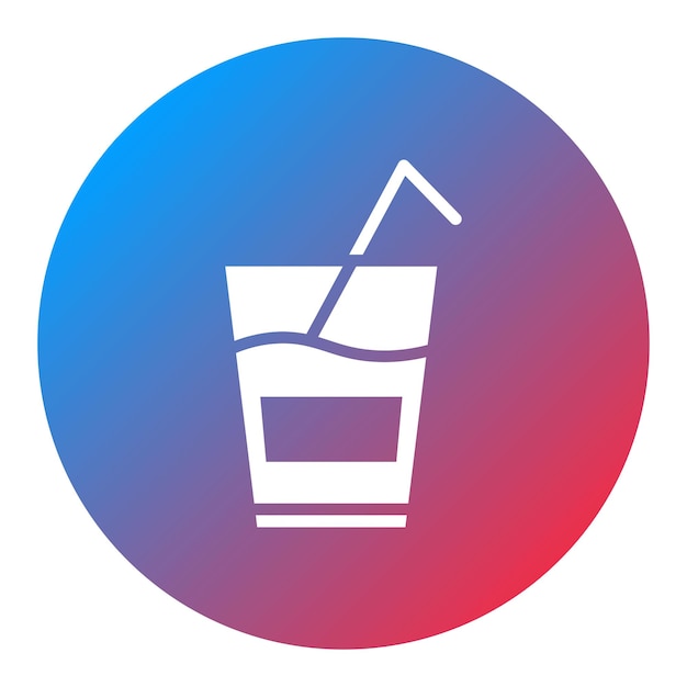 Imagen vectorial del icono de las bebidas Se puede usar para Bar