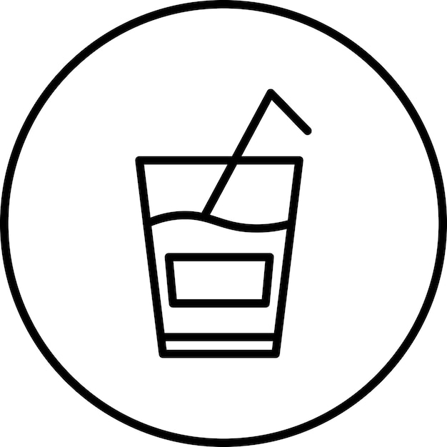 Imagen vectorial del icono de las bebidas Se puede usar para Bar