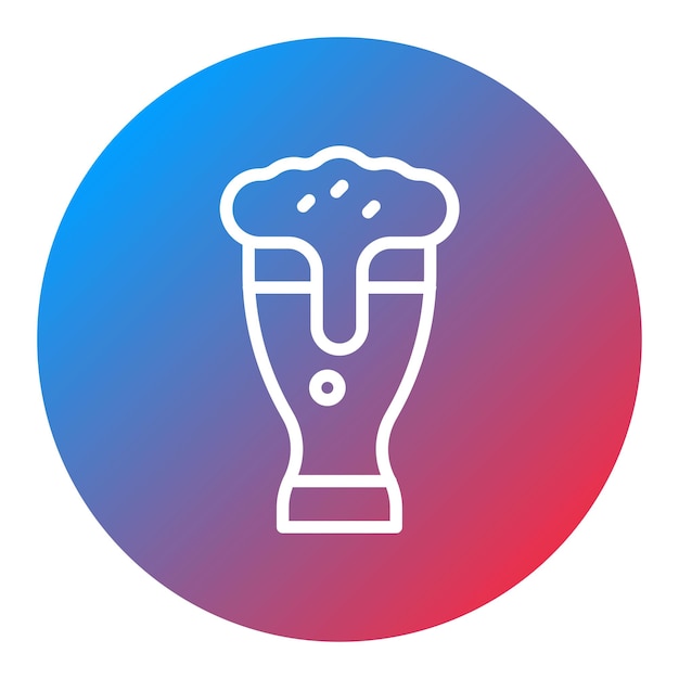 Imagen vectorial del icono de las bebidas Se puede utilizar para el supermercado