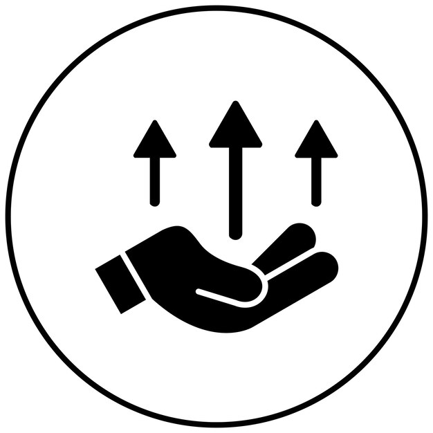 Imagen vectorial del icono de beneficio Se puede utilizar para la redacción