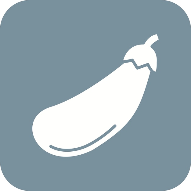 Imagen vectorial del icono de la berenjena Se puede usar para frutas y verduras