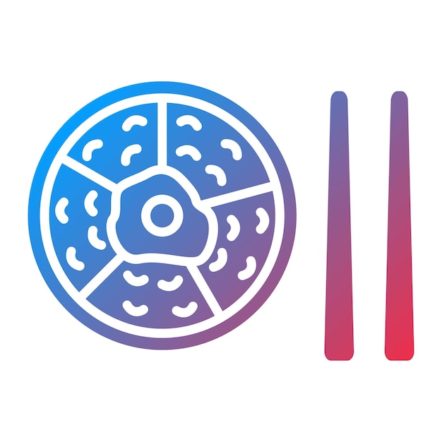 La imagen vectorial del icono de Bibimbap se puede usar para World Cuisine