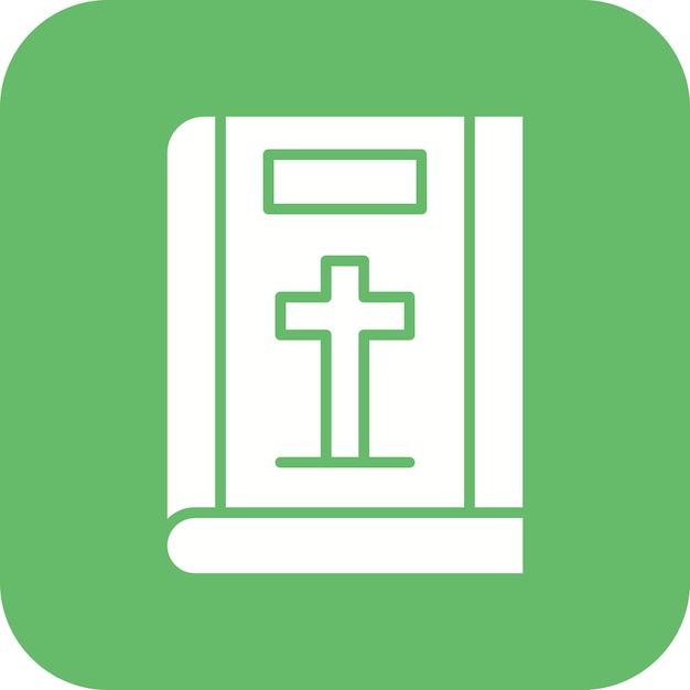 La imagen vectorial del icono de la Biblia se puede utilizar para la Biblioteca