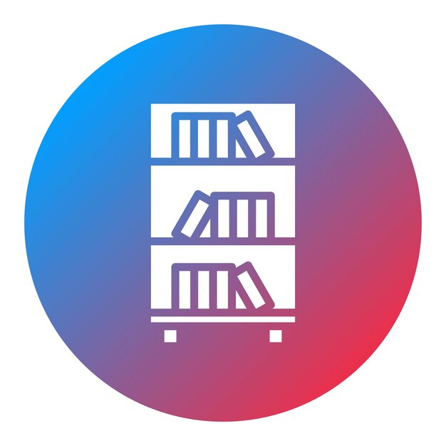La imagen vectorial del icono de la biblioteca se puede utilizar para la literatura