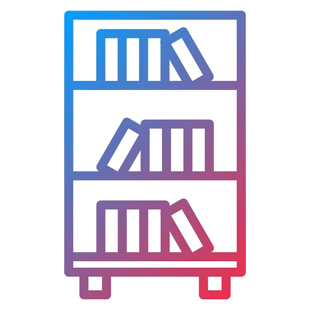 La imagen vectorial del icono de la biblioteca se puede utilizar para la literatura
