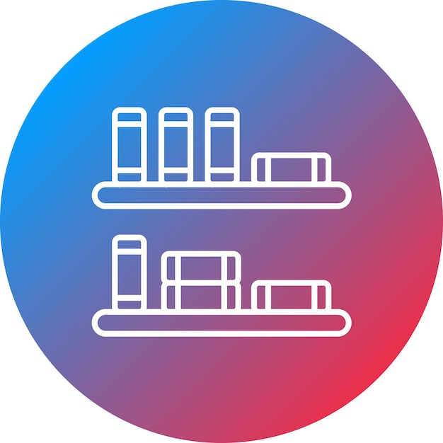 La imagen vectorial del icono de la biblioteca se puede utilizar para la Universidad