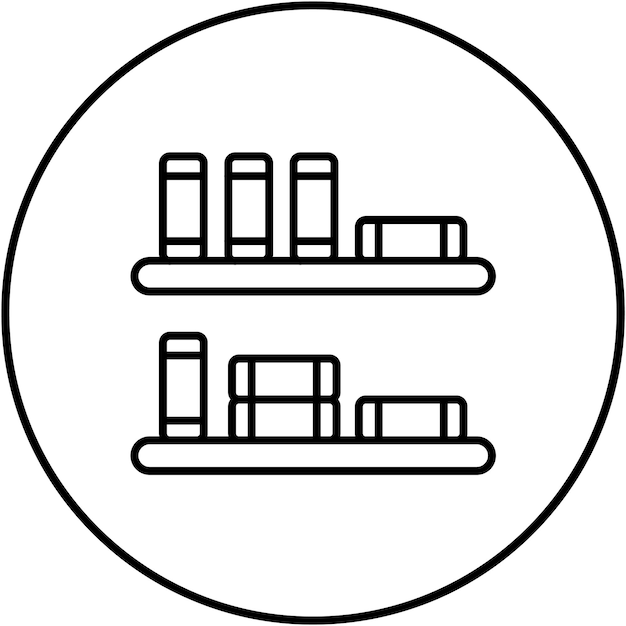 La imagen vectorial del icono de la biblioteca se puede utilizar para la Universidad