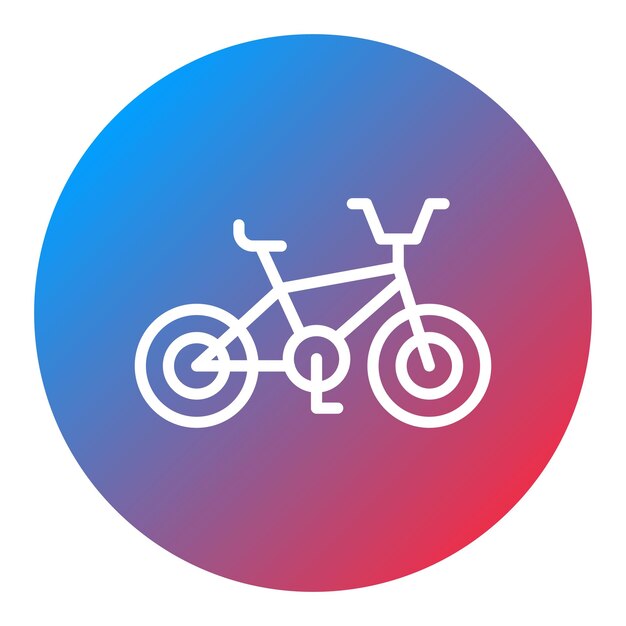 Imagen vectorial del icono de la bicicleta Bmx Se puede usar para diversión al aire libre