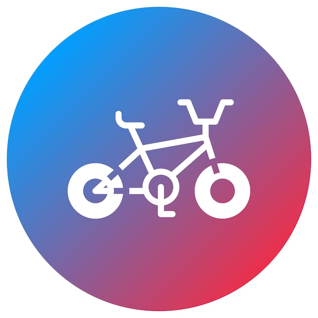 Imagen vectorial del icono de la bicicleta Bmx Se puede usar para diversión al aire libre