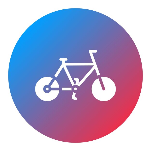 Imagen vectorial del icono de la bicicleta Se puede usar para el Día Mundial del Medio Ambiente
