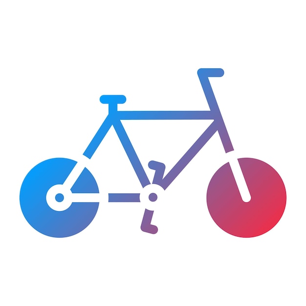 Imagen vectorial del icono de la bicicleta Se puede usar para el Día Mundial del Medio Ambiente