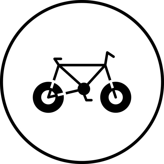 Imagen vectorial del icono de la bicicleta Se puede usar para el Día de la Tierra