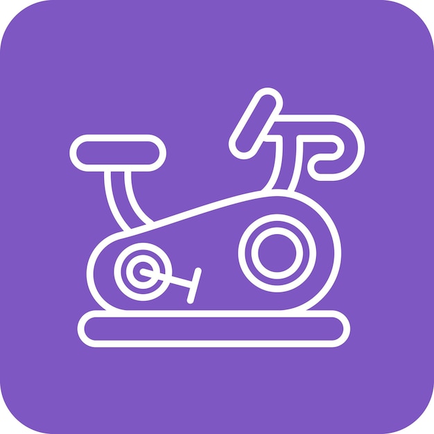 Imagen vectorial del icono de la bicicleta se puede usar para el gimnasio