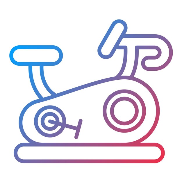 Imagen vectorial del icono de la bicicleta se puede usar para el gimnasio