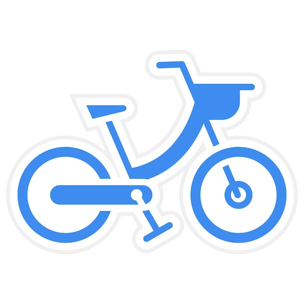 Imagen vectorial del icono de la bicicleta Se puede usar para los Juegos Olímpicos