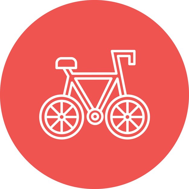 Imagen vectorial del icono de la bicicleta Se puede usar para viajes