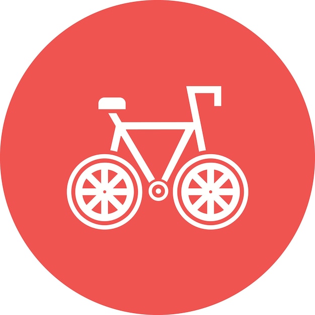 Imagen vectorial del icono de la bicicleta Se puede usar para viajes