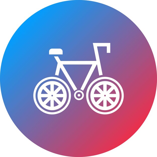 Vector imagen vectorial del icono de la bicicleta se puede usar para viajes