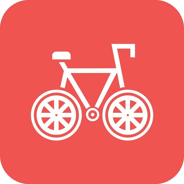 Imagen vectorial del icono de la bicicleta Se puede usar para viajes