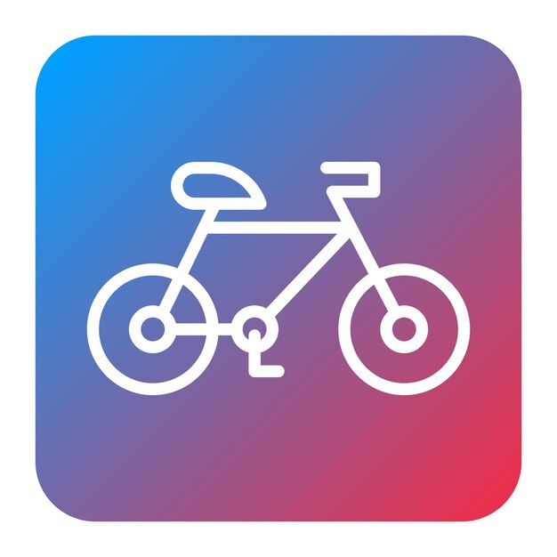 Imagen vectorial del icono de la bicicleta Se puede utilizar para el bienestar físico