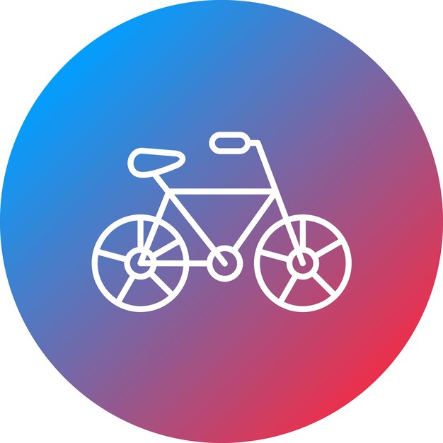 Imagen vectorial del icono de la bicicleta Se puede utilizar para productos ecológicos