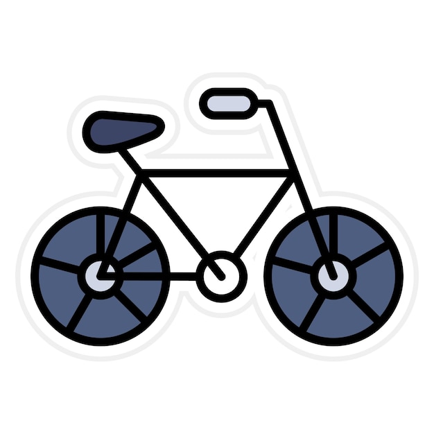 Imagen vectorial del icono de la bicicleta Se puede utilizar para productos ecológicos