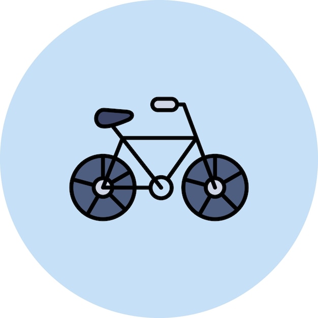 Imagen vectorial del icono de la bicicleta se puede utilizar para productos ecológicos