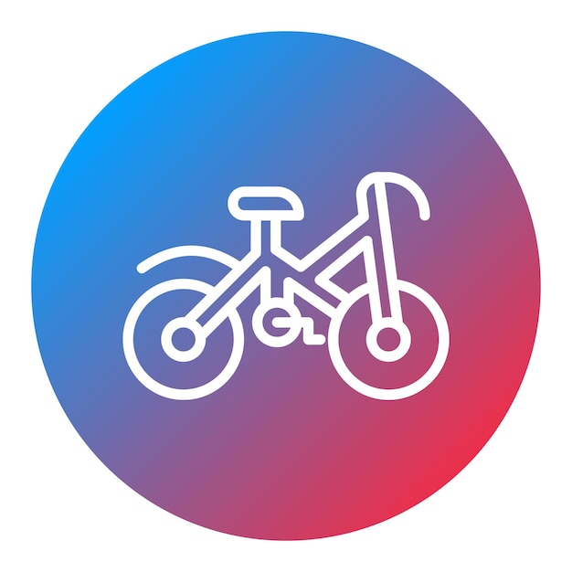 Imagen vectorial del icono de la bicicleta Se puede utilizar para el transporte personal