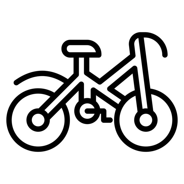 Imagen vectorial del icono de la bicicleta Se puede utilizar para el transporte personal