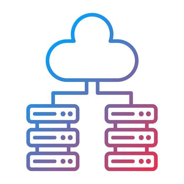Imagen vectorial de icono de Big Data Se puede usar para codificación y desarrollo