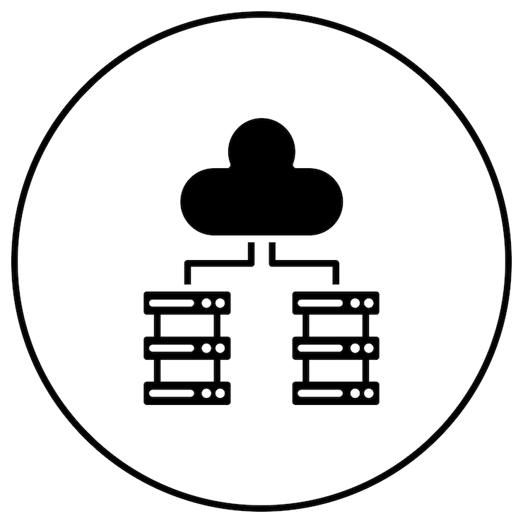 Vector imagen vectorial de icono de big data se puede usar para codificación y desarrollo
