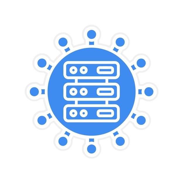 La imagen vectorial del icono de Big Data se puede utilizar para el análisis de datos