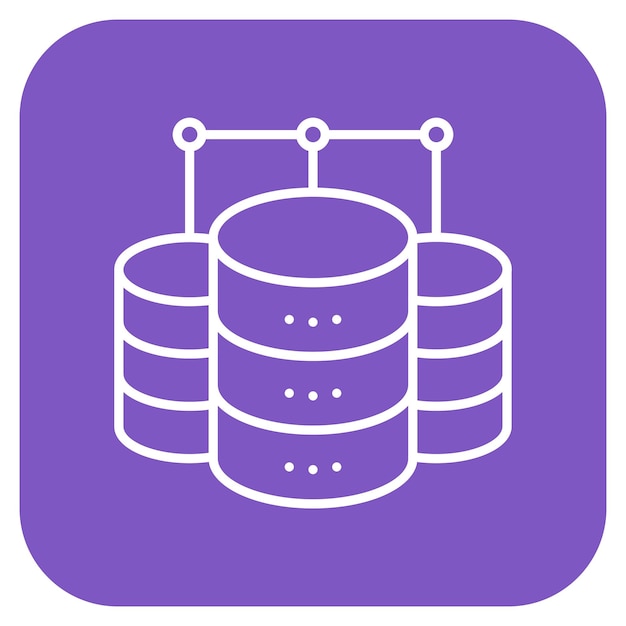 La imagen vectorial del icono de Big Data se puede utilizar para la informática