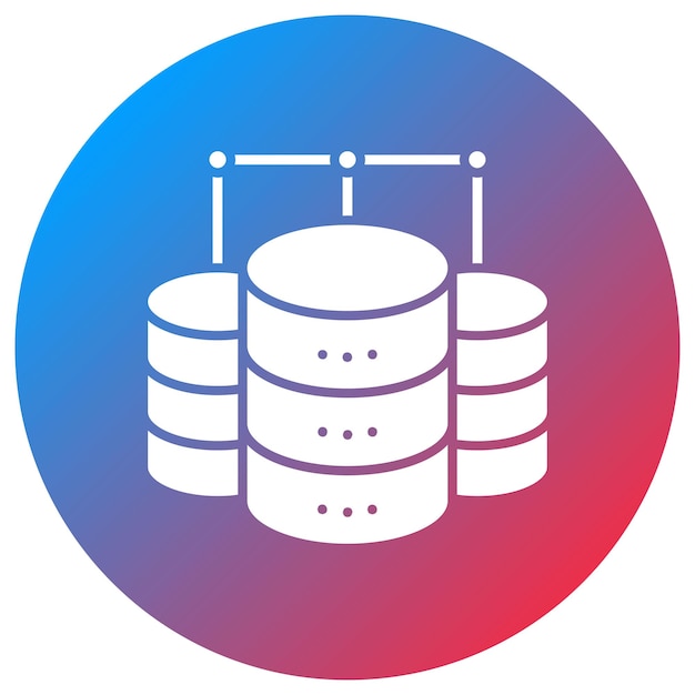 La imagen vectorial del icono de Big Data se puede utilizar para la informática