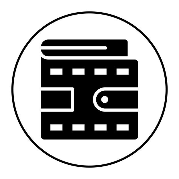 Imagen vectorial del icono de la billetera Se puede utilizar para la tienda en línea