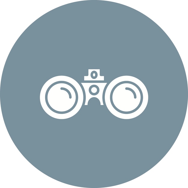 Imagen vectorial de icono binocular Se puede utilizar para viajes