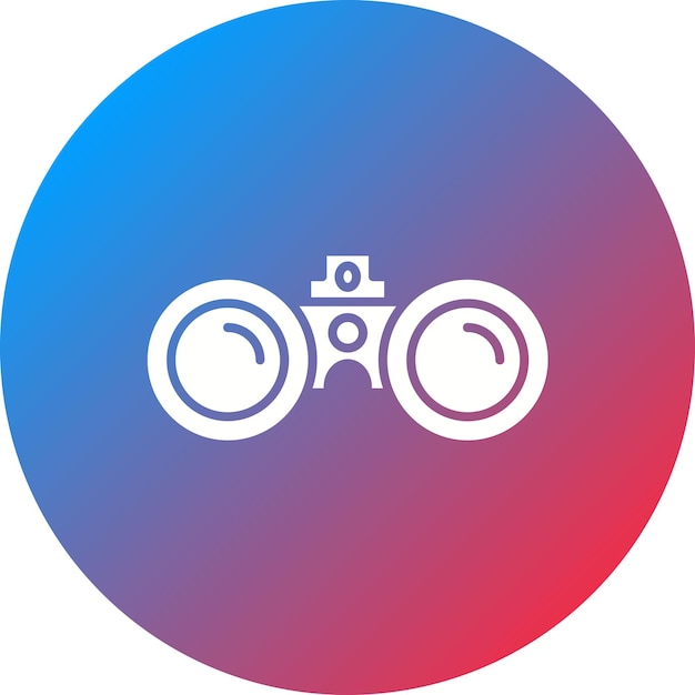Imagen vectorial de icono binocular Se puede utilizar para viajes