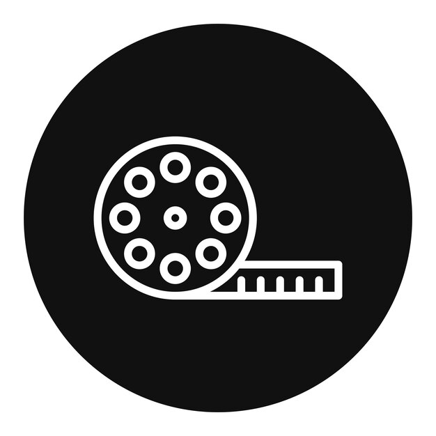 Imagen vectorial de icono biográfico Se puede usar para géneros de películas