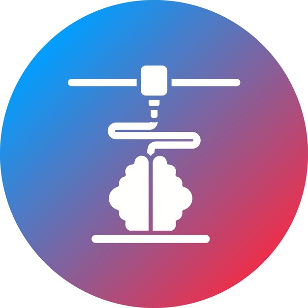 Imagen vectorial de icono de bioimpresión Puede utilizarse para la bioingeniería