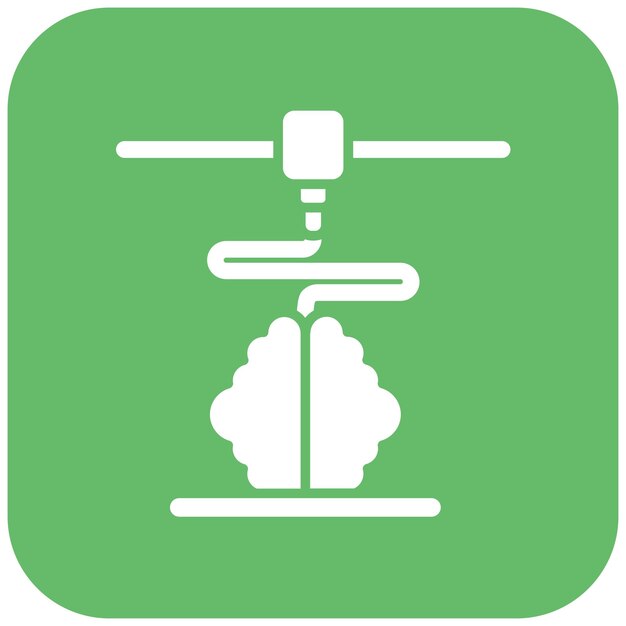 Imagen vectorial de icono de bioimpresión Puede utilizarse para la bioingeniería