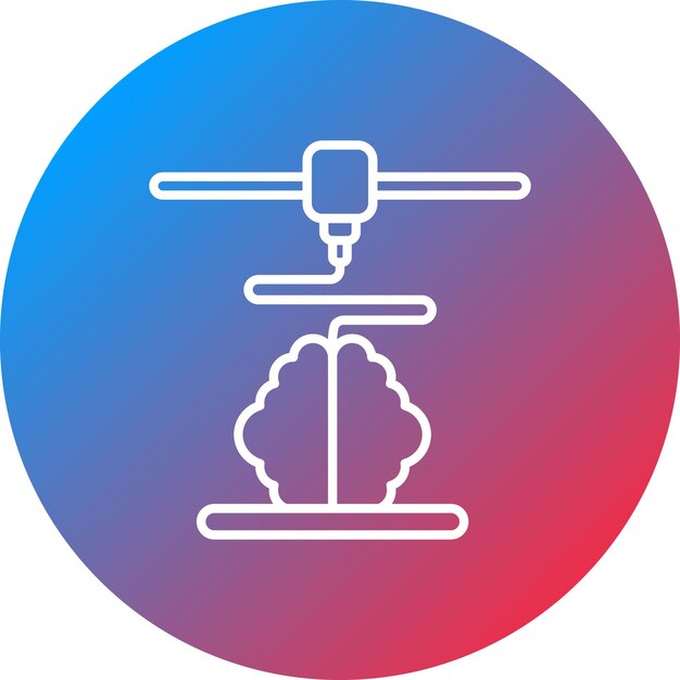 Imagen vectorial de icono de bioimpresión Puede utilizarse para la bioingeniería