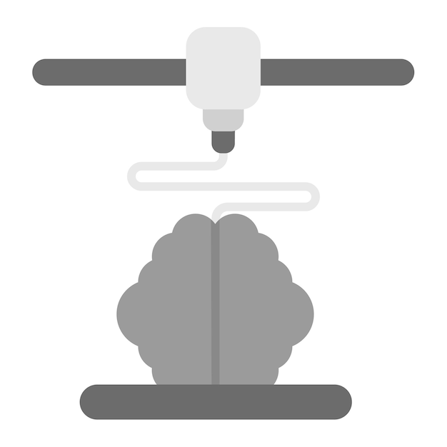 Imagen vectorial de icono de bioimpresión Puede utilizarse para la bioingeniería