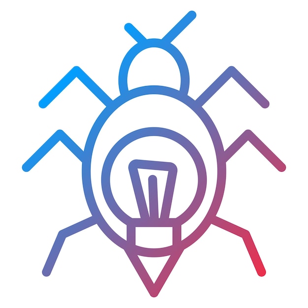 Imagen vectorial de icono de bioluminescencia Se puede utilizar para la iluminación