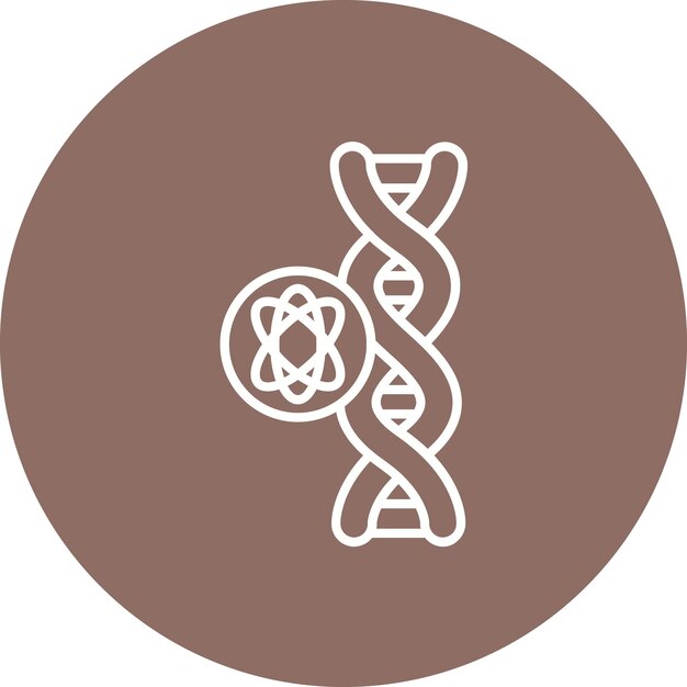 Imagen vectorial de icono de biotecnología Puede utilizarse para la bioingeniería