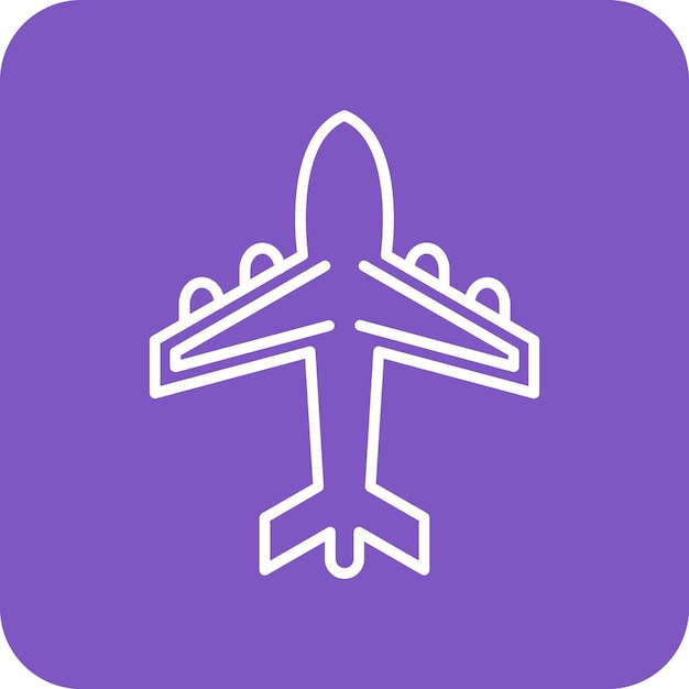 Imagen vectorial del icono del biplano Se puede utilizar para la aviación
