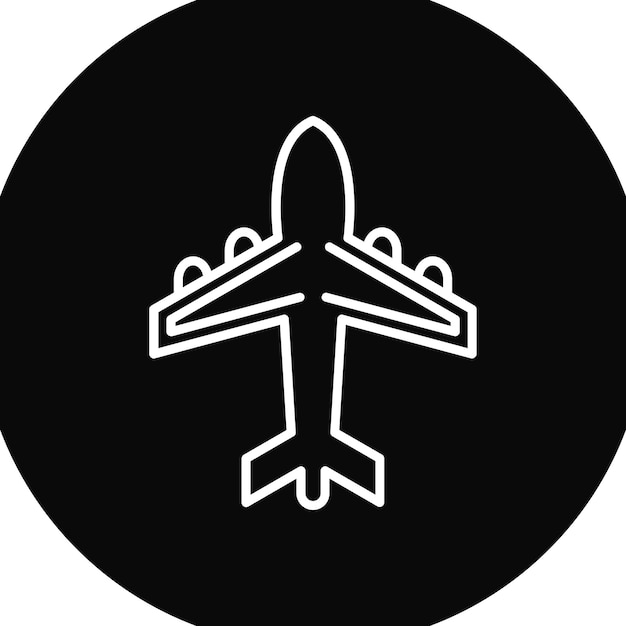 Imagen vectorial del icono del biplano Se puede utilizar para la aviación