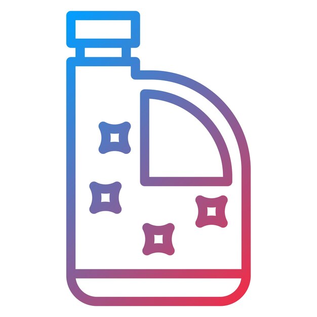 Imagen vectorial del icono de blanqueador Se puede usar para la lavandería