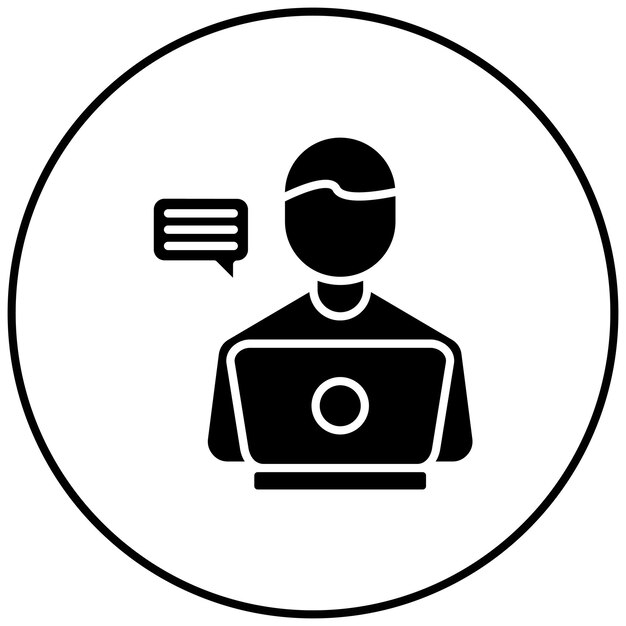 Imagen vectorial del icono de Blogger Se puede usar para Nómada Digital