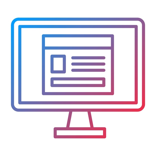 Imagen vectorial de icono de blogueo Se puede utilizar para el marketing digital