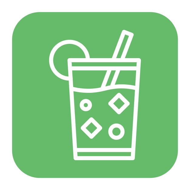 La imagen vectorial del icono de Bloody Mary se puede usar para el Brunch
